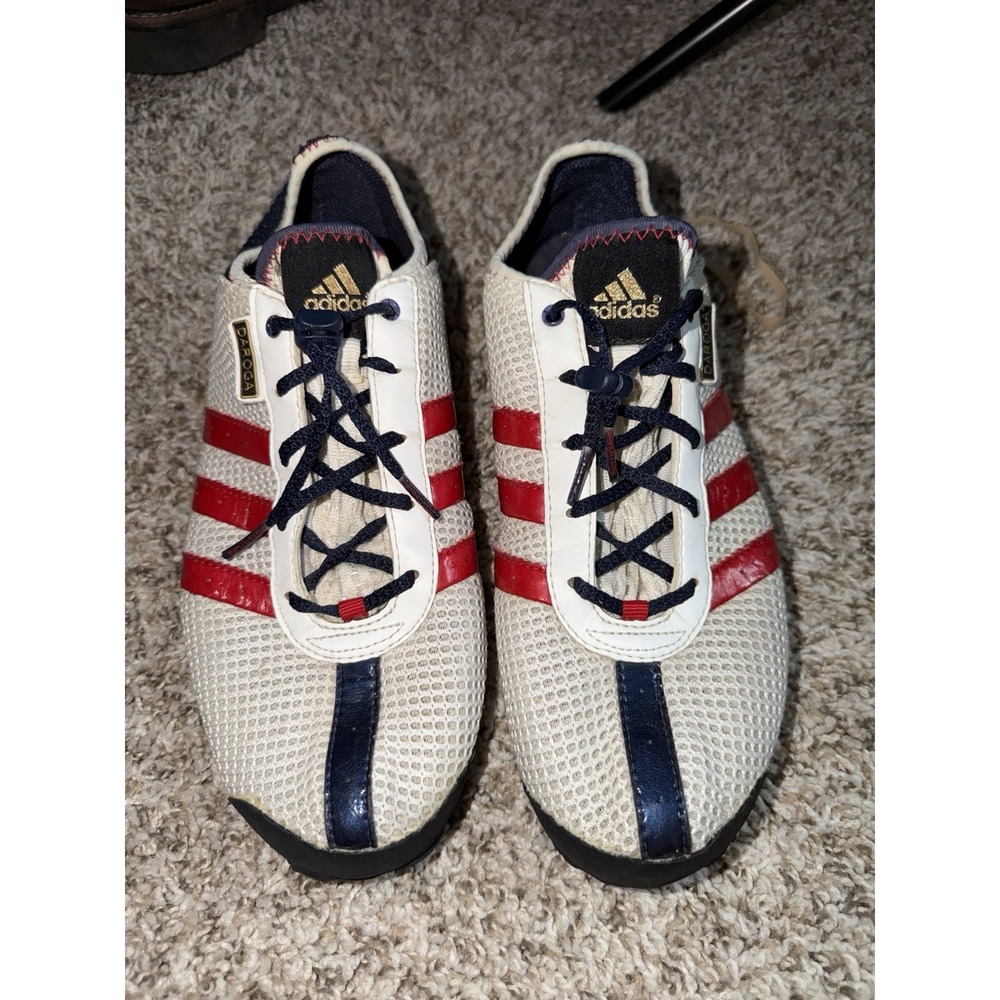 Adidas Daroga Men's Size 10 White Red Blue USA‎ Mesh Vintage 2004 RARE